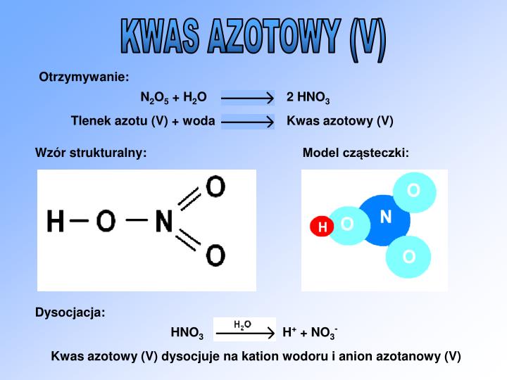 PPT - KWASY TLENOWE PowerPoint Presentation - ID:1349269 Reakcja Otrzymywania Kwasu Azotowego 5