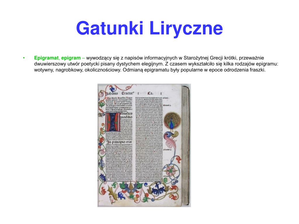PPT - Liryka jako rodzaj literacki PowerPoint Presentation, free Utwor Liryczny O Tematyce Zalobnej