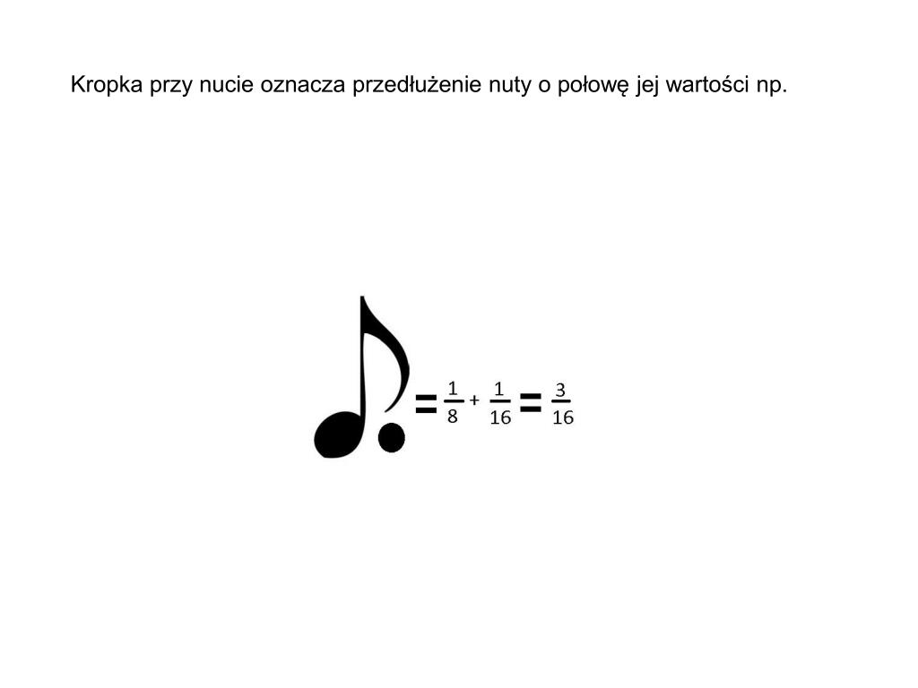 PPT - Matematyka i muzyka PowerPoint Presentation, free download - ID Co Oznacza Kropka Postawiona Przy Nucie