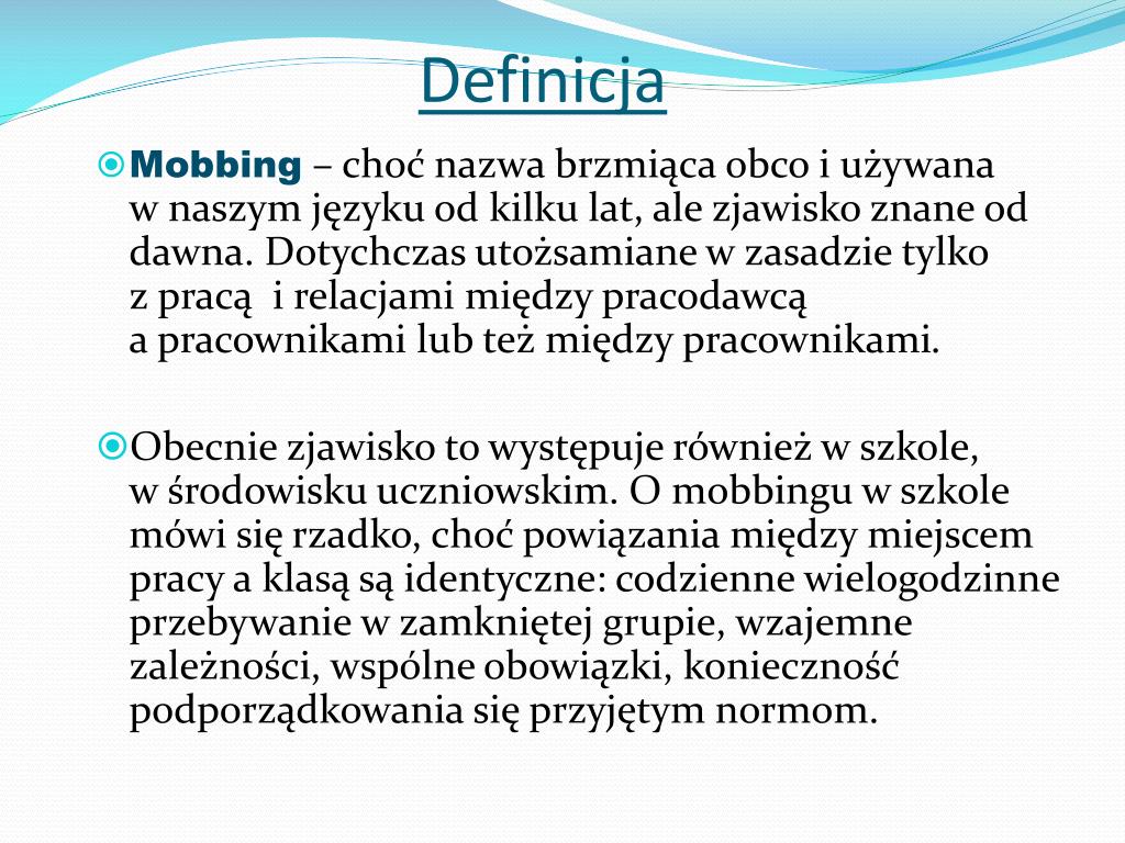 PPT - Mobbing i bullying w szkole PowerPoint Presentation, free Mobbing I Bullying W Szkole