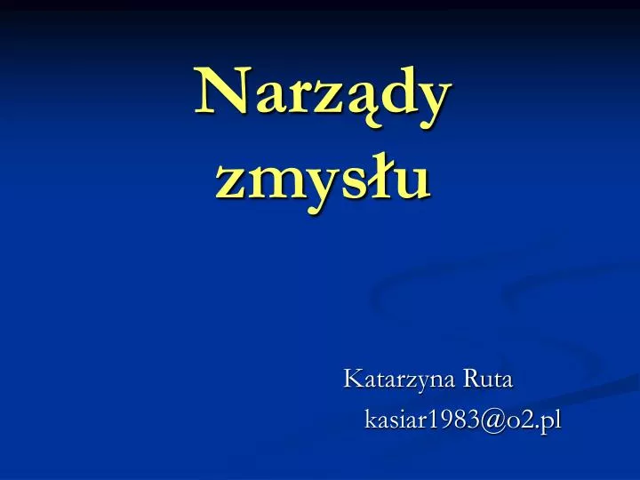 PPT - Narządy zmysłu PowerPoint Presentation, free download - ID:4630077 Narządy Zmysłów Sprawdzian Pdf Odpowiedzi