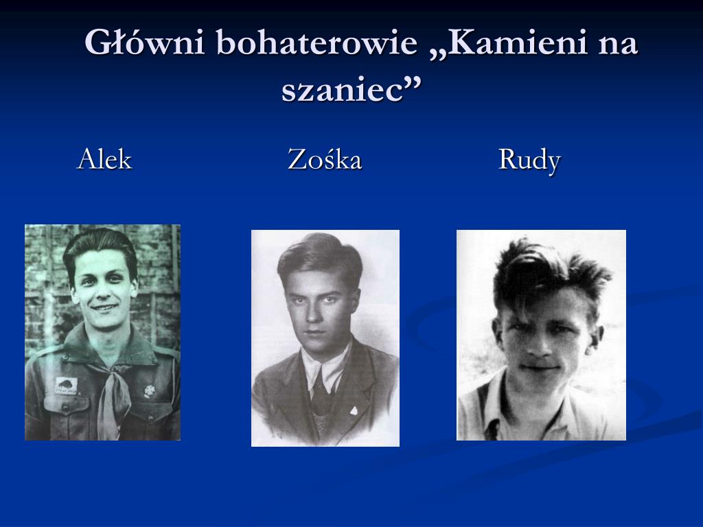 PPT - ,,Nie w tym jest wart człowiek, co przemyślał i przeżył, ale co Kto Jest Autorem Kamieni Na Szaniec