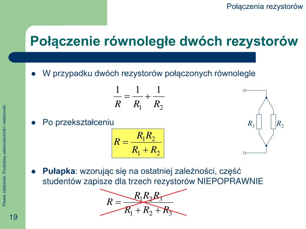 Szeregowo Z Odbiornikiem O Rezystancji R 20