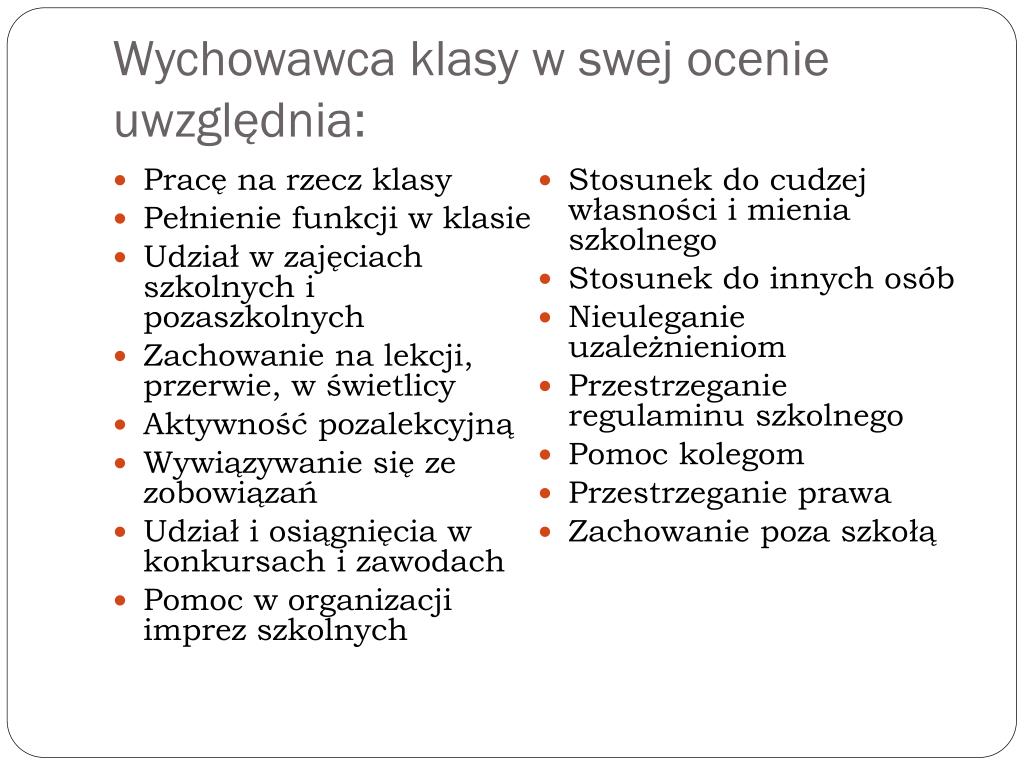 Opis Klasy Na Rade Klasyfikacyjna