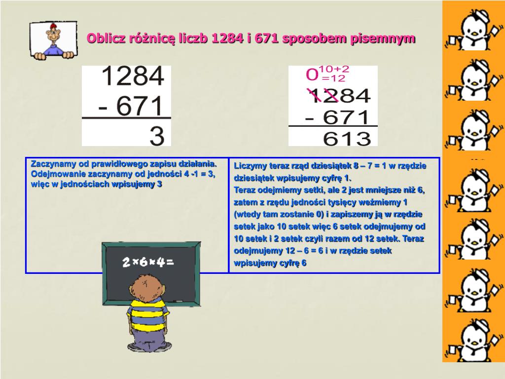 PPT - Pisemne dodawanie i odejmowanie liczb naturalnych PowerPoint Własności Liczb Naturalnych Klasa 8
