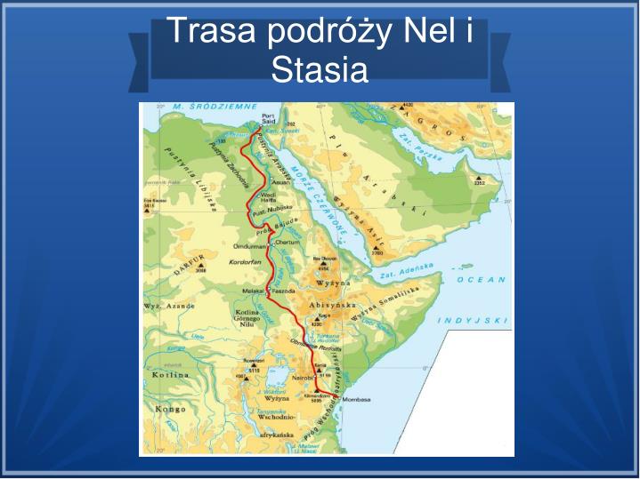 PPT - Podróż Nel Rawilson i Stasia Tarkowskiego PowerPoint Presentation Mapa Przedstawia Szlak Podrzy Stasia I Nel
