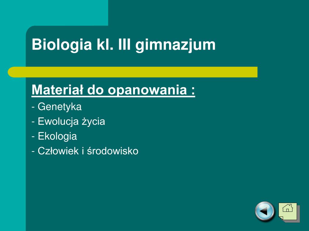 PPT - Podstawa programowa w gimnazjum: PowerPoint Presentation, free Biologia Sprawdzian Genetyka 3 Gimnazjum
