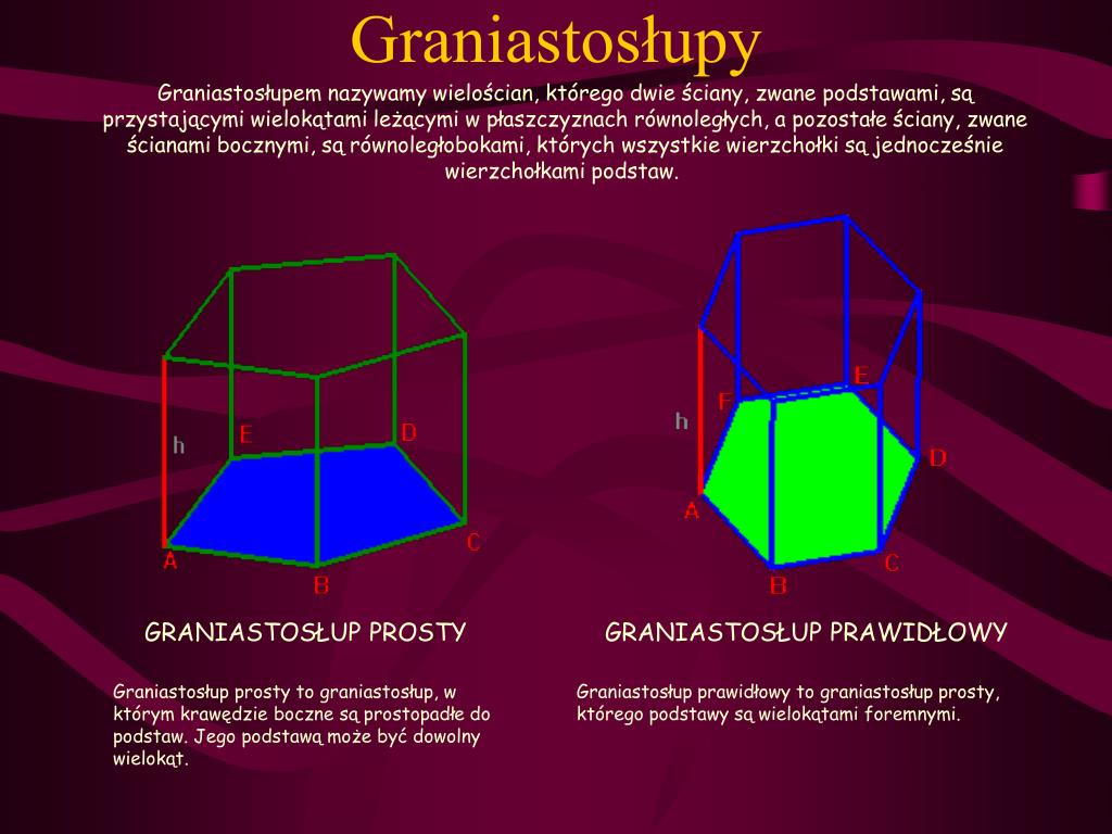 PPT - Poznajemy graniastosłupy - prezentacja PowerPoint Presentation Ile ścian Ma Graniastosłup Ośmiokątny