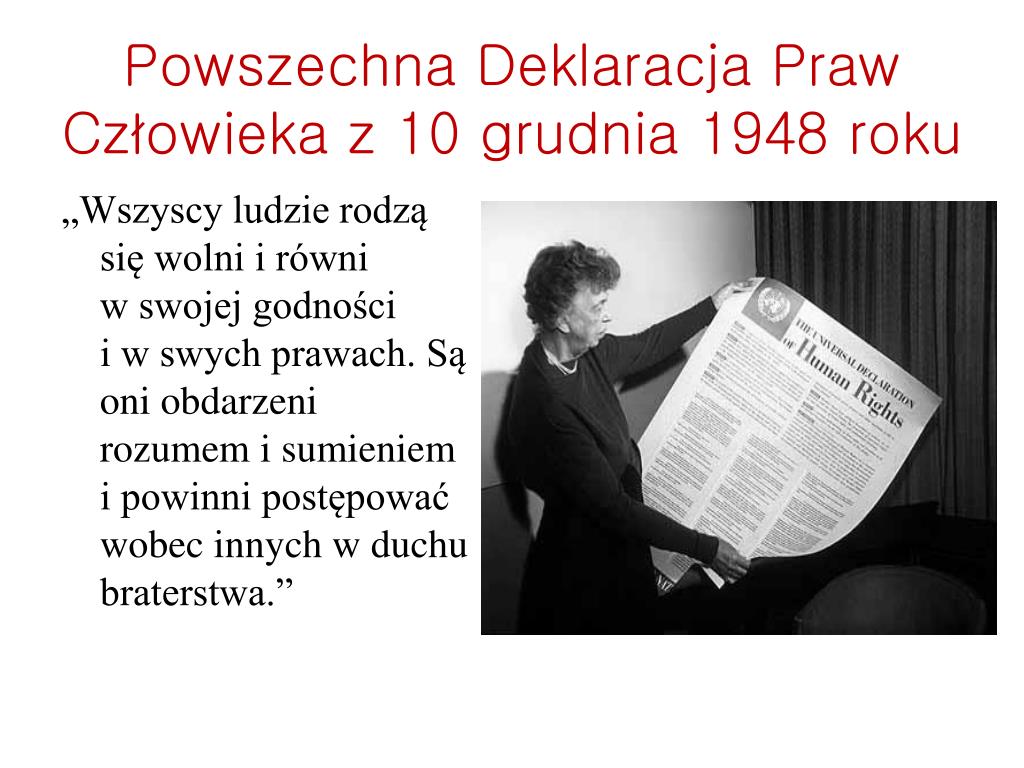 PPT - Prawa człowieka PowerPoint Presentation, free download - ID:3083984 Powszechna Deklaracja Praw Człowieka Wos