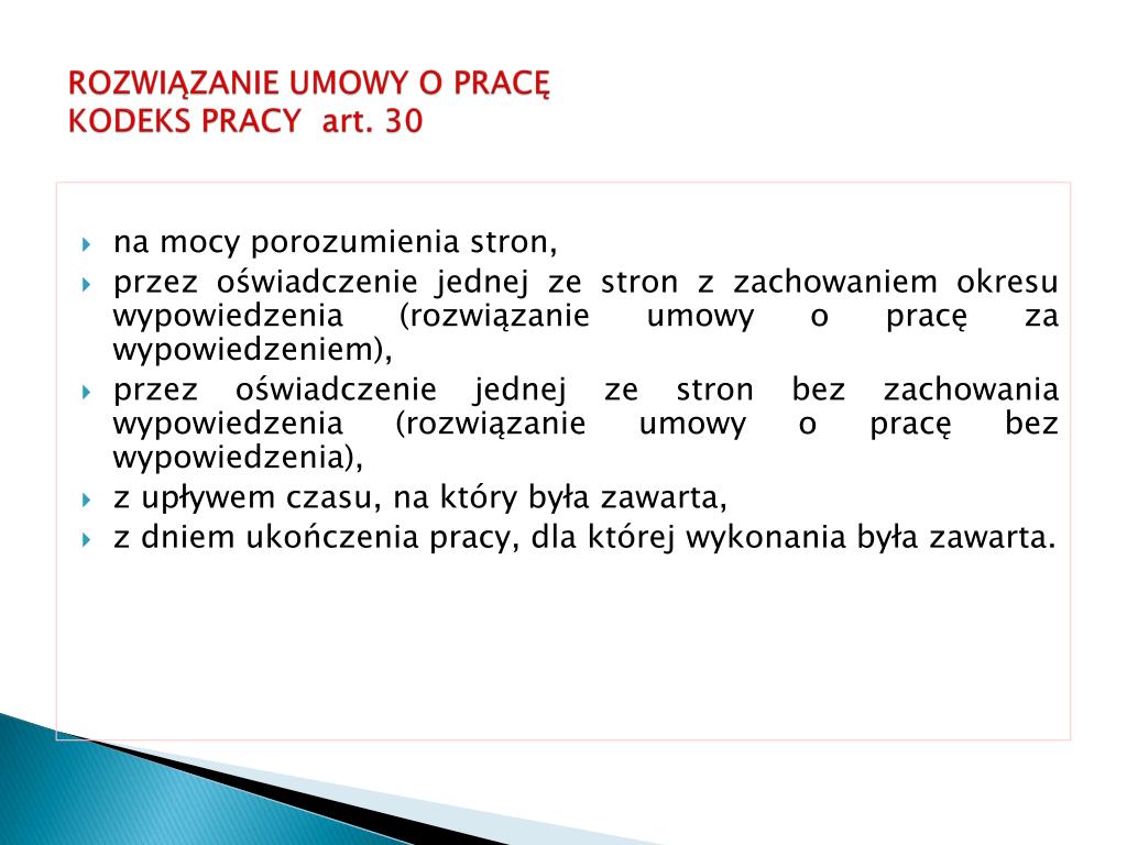 PPT - PRAWO PRACY W ZARZĄDZANIU SZKOŁĄ PowerPoint Presentation, free Wypowiedzenie Umowy O Pracę Kodeks Pracy