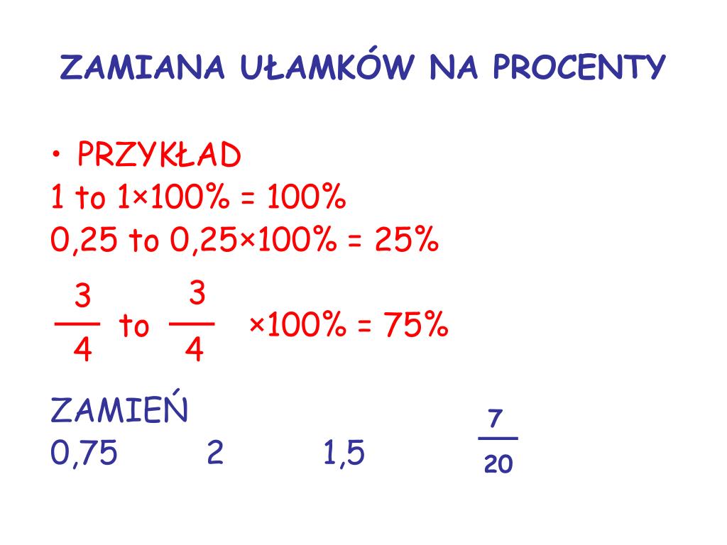 PPT - PROCENTY PowerPoint Presentation, free download - ID:4950375 Zamien Procenty Na Ulamki Dziesietne