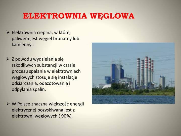PPT - Rodzaje elektrowni. Wady i zalety. PowerPoint Presentation - ID Zalety I Wady Elektrowni Cieplnych