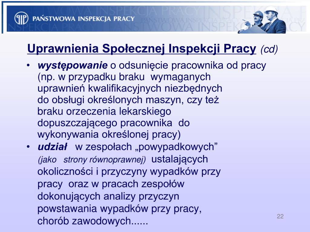 PPT - SPOŁECZNA INSPEKCJA PRACY PowerPoint Presentation, free download Ustawa O Społecznej Inspekcji Pracy