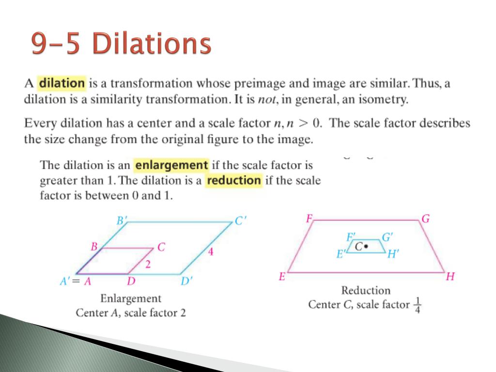PPT - Transformations PowerPoint Presentation, free download - ID:2226363 Unit 9 Transformations Homework 5 Dilations