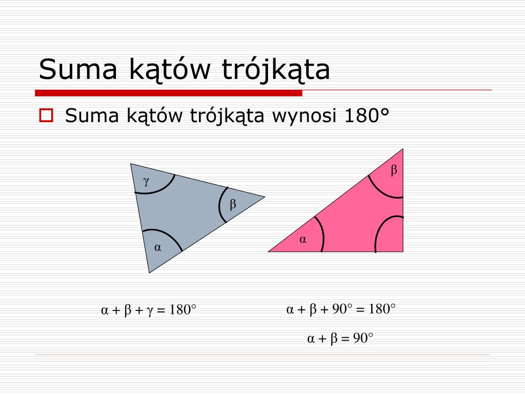 Suma Kątów W Trójkącie Równoramiennym