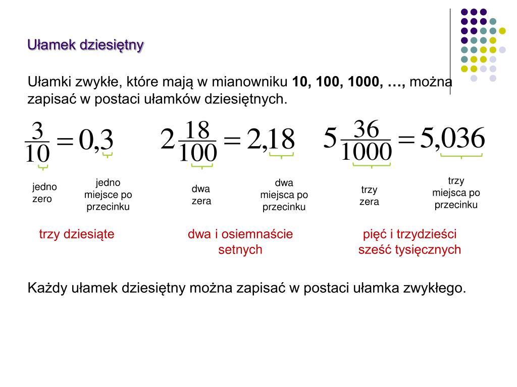 PPT - Ułamki dziesiętne – powtórzenie PowerPoint Presentation, free Rozwinięcia Dziesiętne Ułamków Zwykłych
