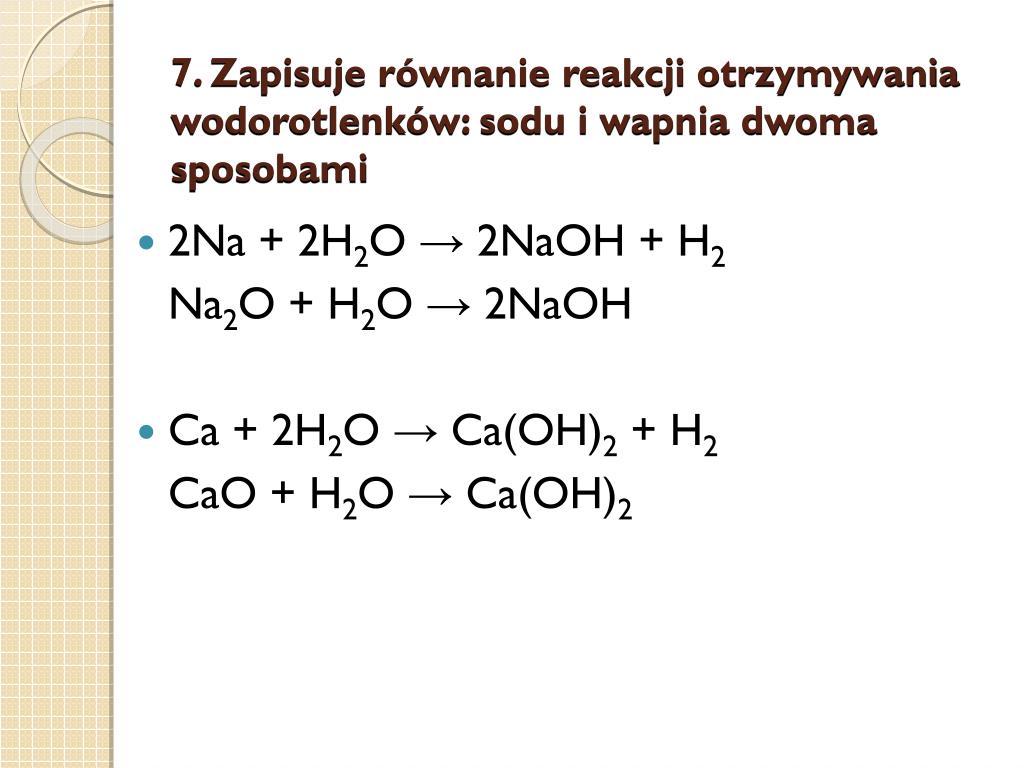PPT - Wodorotlenki i kwasy PowerPoint Presentation, free download - ID Metoda Otrzymywania Wodorotlenkw