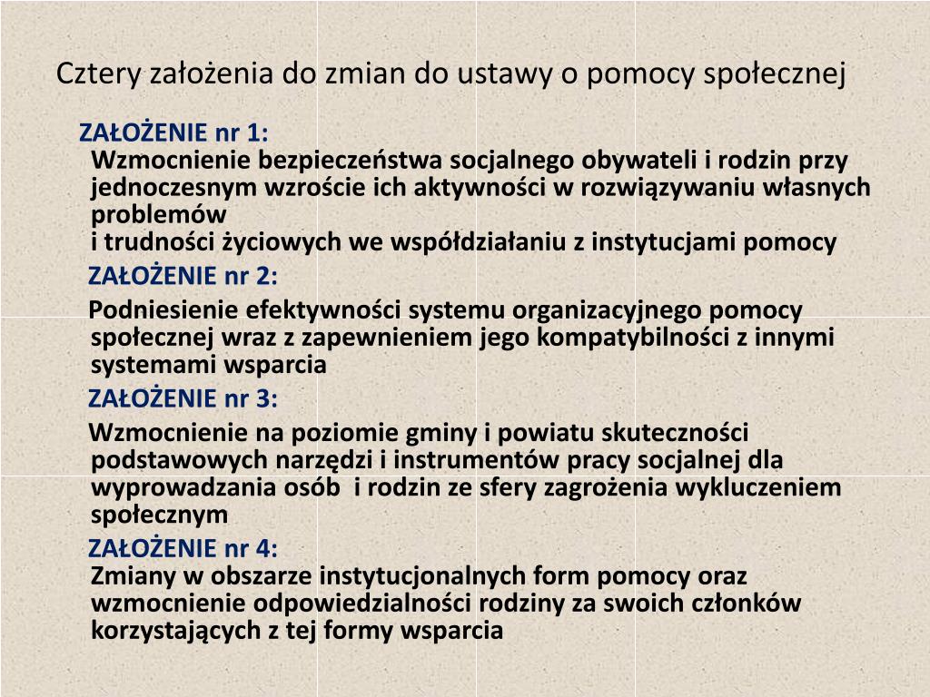 Art 106 Ustawy O Pomocy Społecznej
