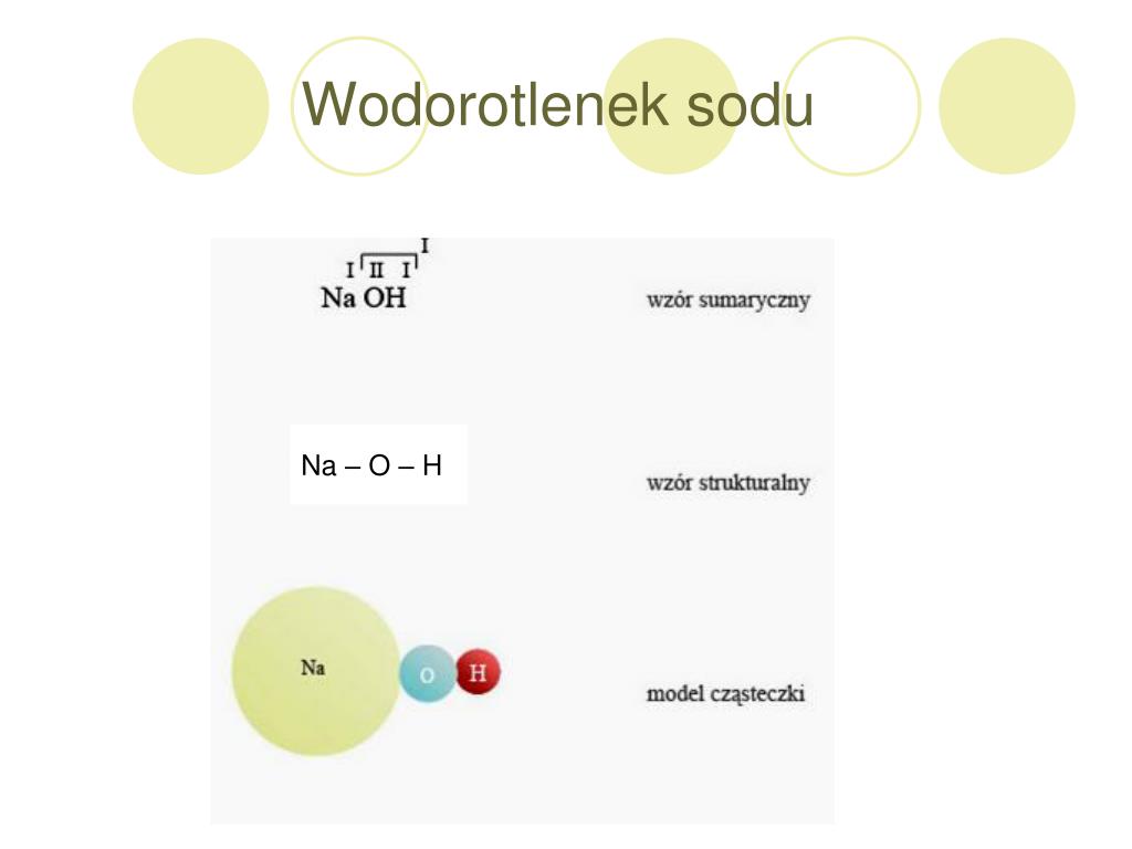 PPT - ZASTOSOWANIE WODOROTLENKÓW PowerPoint Presentation, free download Wodorotlenek Sodu Model Cząsteczki