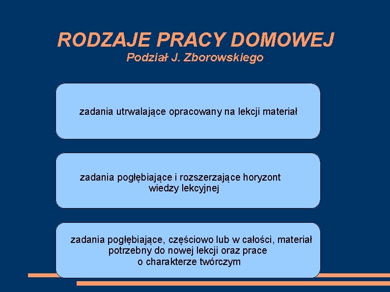 PRACA DOMOWA JAKO ELEMENT PROCESU DYDAKTYCZNEGO PRACA DOMOWA Przeczytaj W Podreczniku Jaka Prace Domowa Zadal Wiernym Papiez