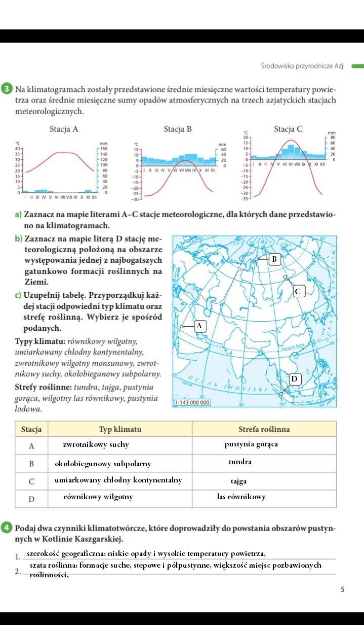 Praca Klasowa Geografia Klasa 8 Azja Test Geografia Klasa 8 Azja