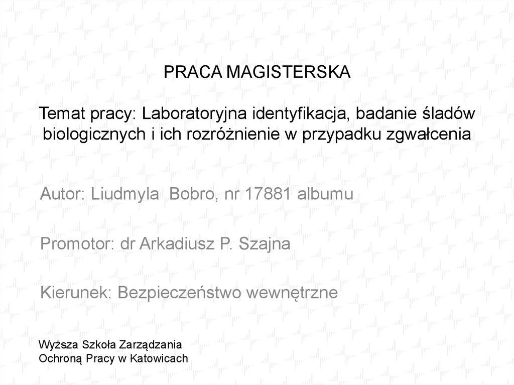Praca magisterska - презентация онлайн Satysfakcja Zawodowa Nauczycieli Praca Magisterska