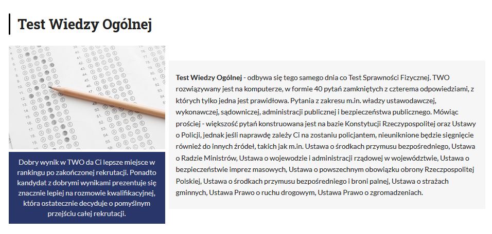 Praca w policji - jak spełnić wymagania? - Aplikuj.pl Test Wiedzy Ogólnej Do Policji