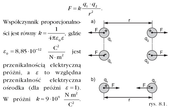 Prawo Coulomba - Pole elektryczne i magnetyczne - Fizyka - Sciaga.pl Prawo Coulomba Zadania Klasa 8