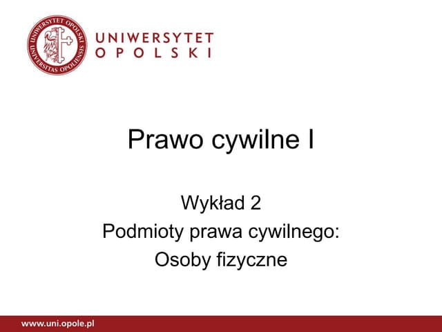 Prawo Cywilne I Handlowe W Zarysie 2019