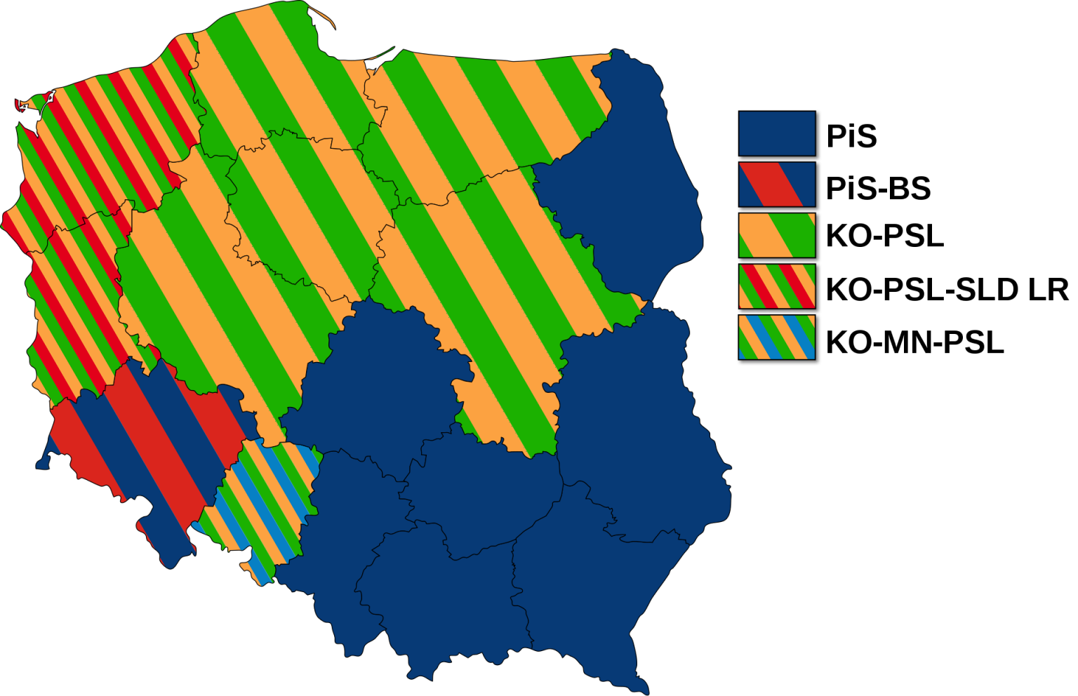 Preferencje wyborcze Polaków | Geografia24.pl Miasta Powiatowe W Województwie łódzkim