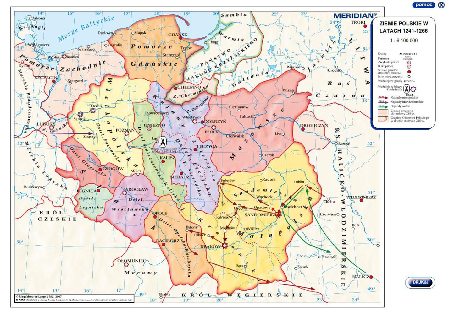 PREHISTORIA STAROŻYTNOŚĆ ŚREDNIOWIECZE - Multimedialne Atlasy Historyczne Polska W Xiii Xv Wieku