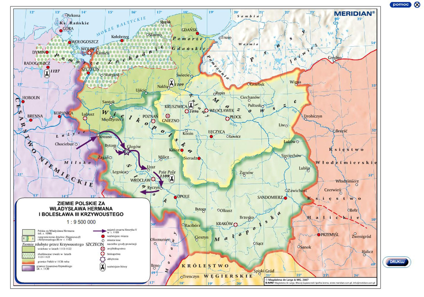 PREHISTORIA STAROŻYTNOŚĆ ŚREDNIOWIECZE - Multimedialne Atlasy Historyczne Ziemie Polskie W Pierwszej Polowie Xix Wieku