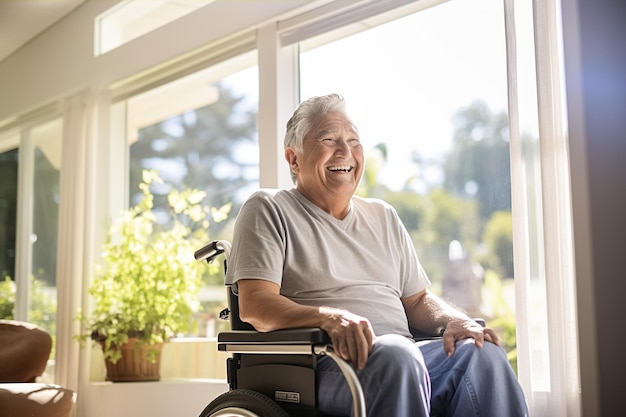 Premium AI Image | A senior retired man at home sitting in a wheelchair Ile Może Dorobić Emeryt W Roku 2019