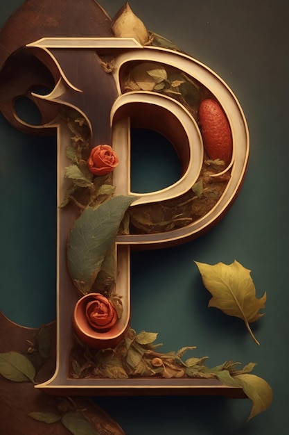 Premium AI Image | letter P Pękanie ścian Z Betonu Komórkowego