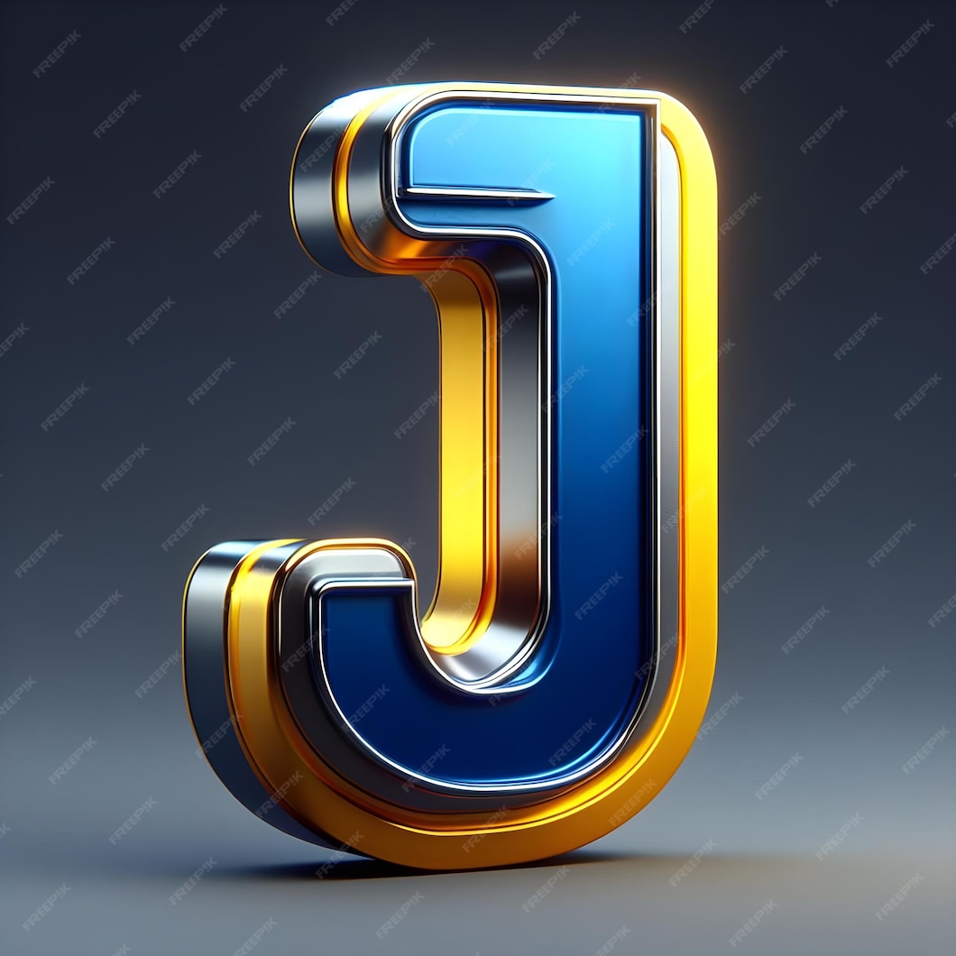 Premium Photo | A colorful letter J on a gray background with a yellow Język Angielski Zawodowy W Gastronomii Wsip Odpowiedzi