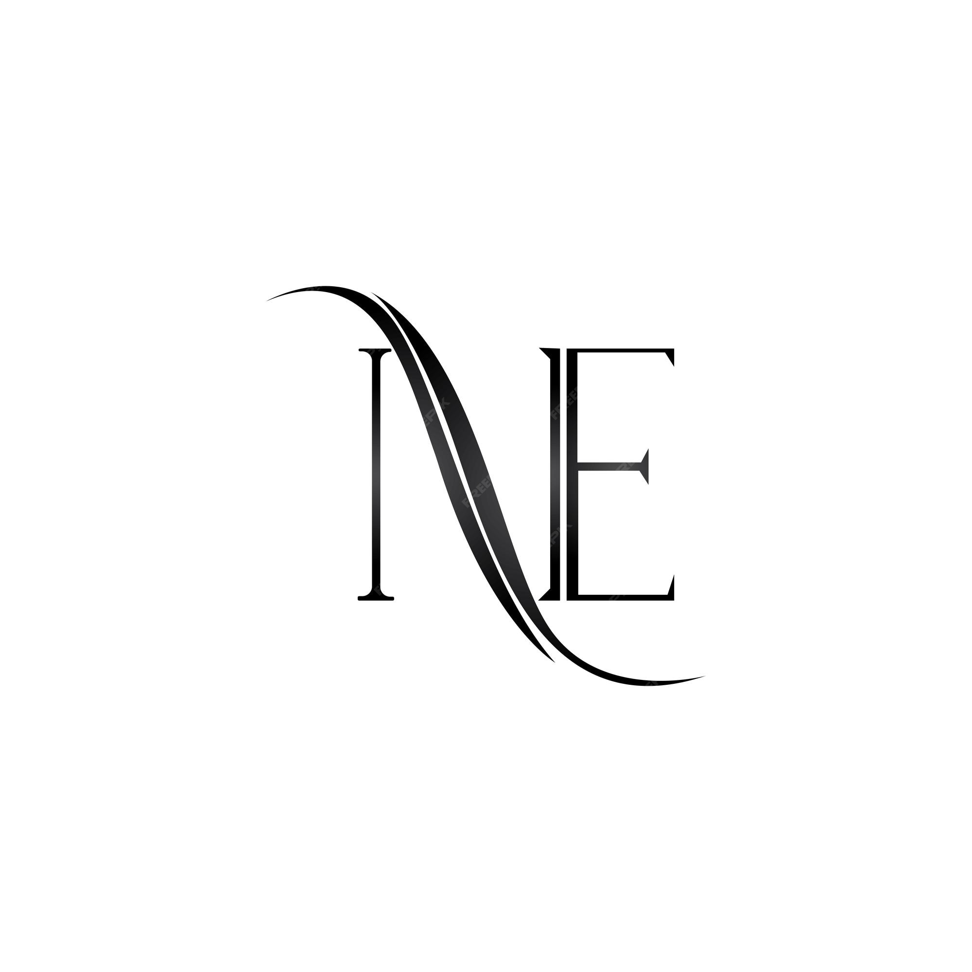 Premium Vector | NE logo design Ne Bis In Idem Konstytucja