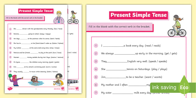 Present Simple | Ćwiczenia | PDF (nauczyciel wykonał) Present Simple Cwiczenia Klasa 5 Pdf