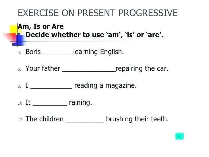 Present simple present progressive test Present Simple And Progressive Test