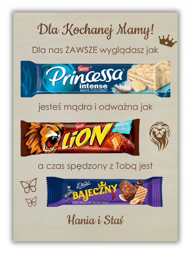 PREZENT DLA MAMY NA DZIEŃ MATKI SŁODKA TABLICZKA WYJĄTKOWY SUPER Super Prezent Na Dzien Mamy