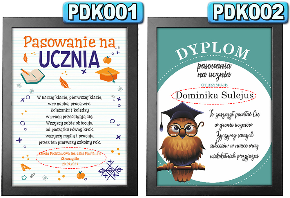 PREZENT NA PASOWANIE NA UCZNIA PAMIĄTKA OBRAZEK | Inne okazje Prezent Na Pasowanie Na Ucznia