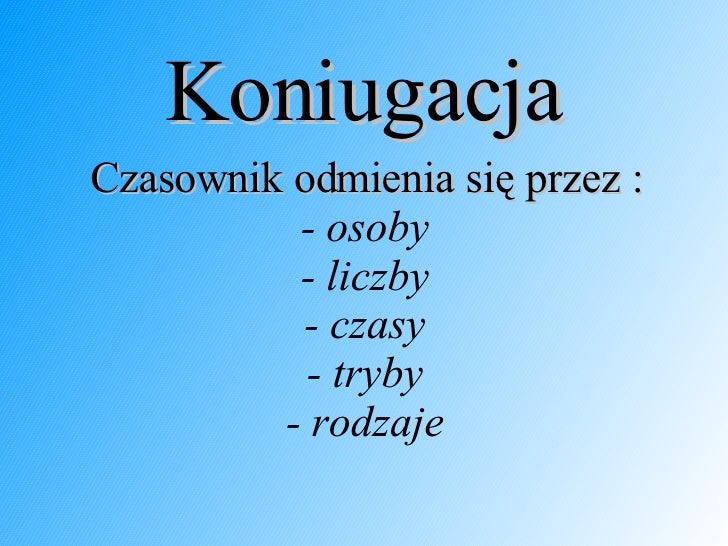 Przez Co Odmienia Się Rzeczownik