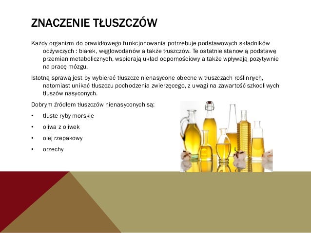 Podzial Tluszczw Ze Wzgledu Na Pochodzenie