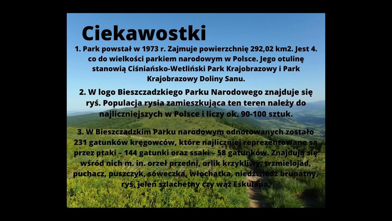 prezentacja o Parkach Narodowych na geografię - YouTube Informacje O Polskich Parkach Narodowych
