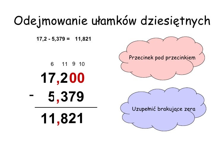 Prezentacja ulamki-dziesietne-pis Ulamki Dziesietne Klasa 5