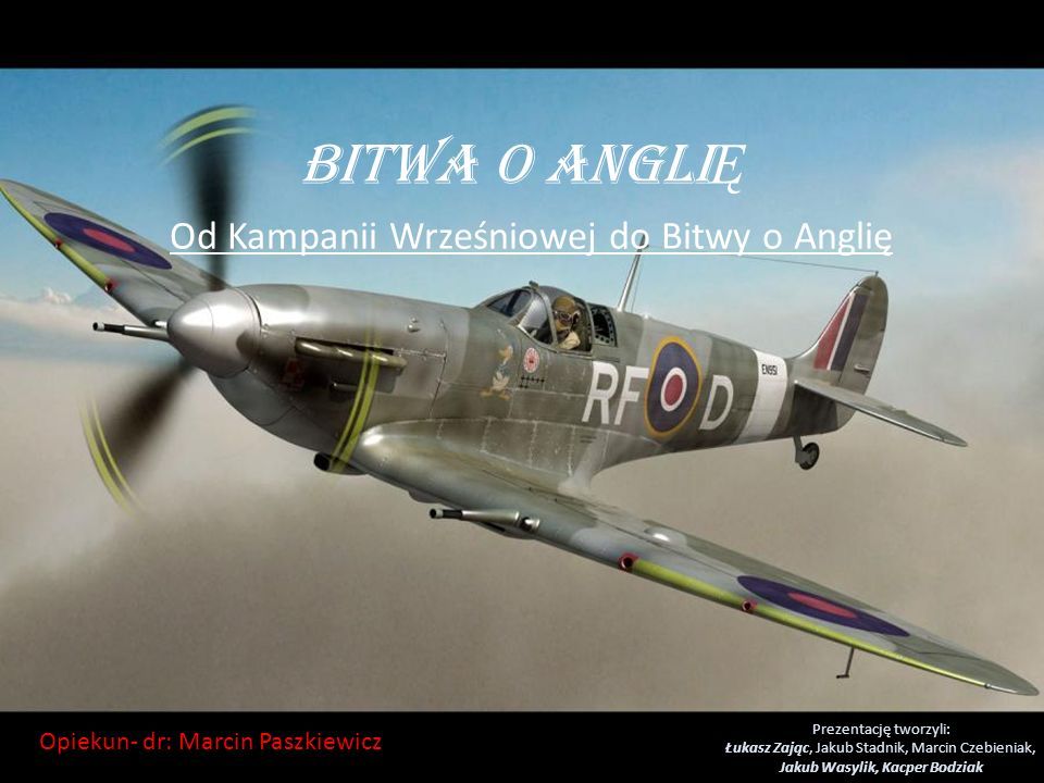 Bitwa O Anglię Prezentacja Power Point