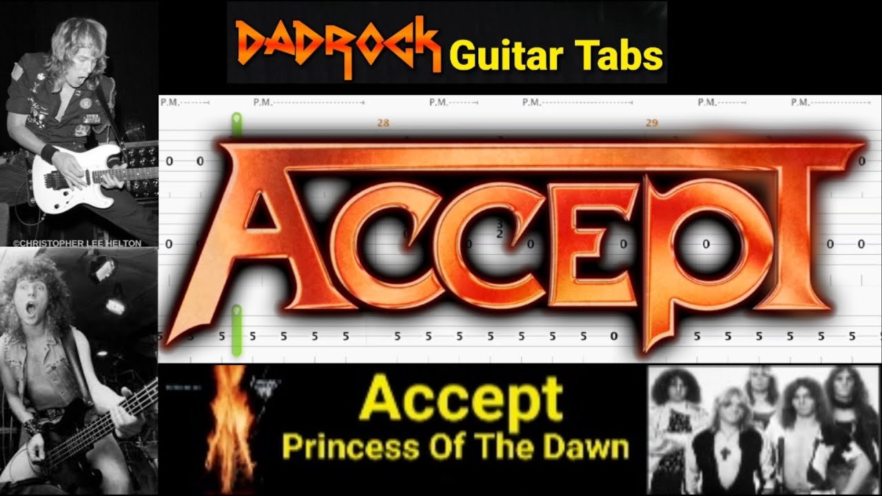 Princess Of The Dawn (Live) - Accept - Guitar + Bass TABS Lesson - YouTube Accept Princess Of The Dawn Chords