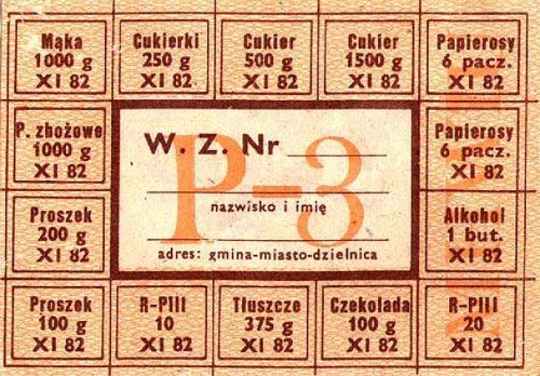 PRL - żywot reglamentowany | Poland, Poland culture, Old advertisements Bilety Do Sklepu Handel Reglamentowany W Prl