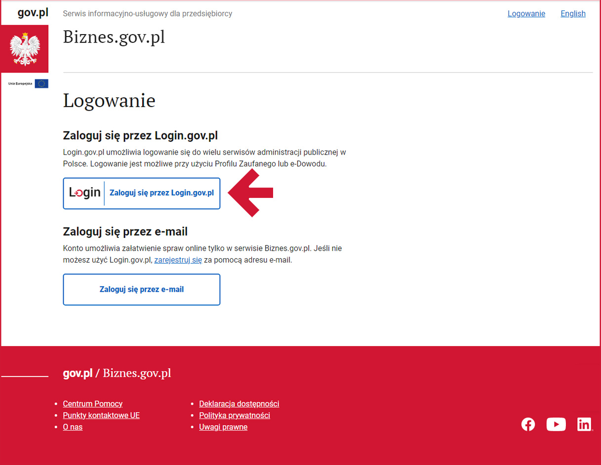 Spis Gov Pl Logowanie Przez Profil Zaufany
