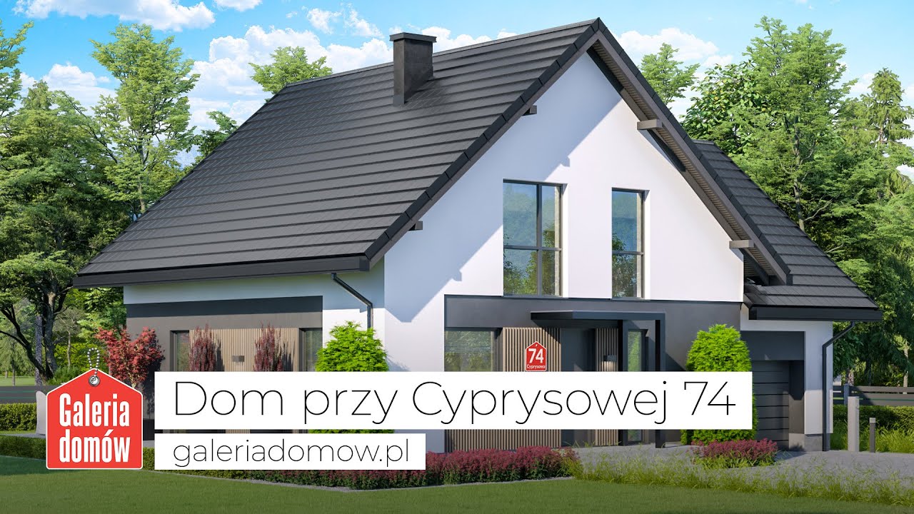 Projekt domu przy Cyprysowej 74 - GaleriaDomow.pl - YouTube Budowa Domu Przy Słupie Energetycznym