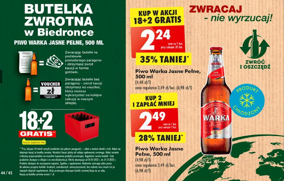 Promocja Biedronki na piwa gratis wciąż aktualna Promocja W Biedronce Na Piwo